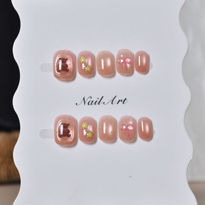 Whimsical Press-On Nail Art Stornfield