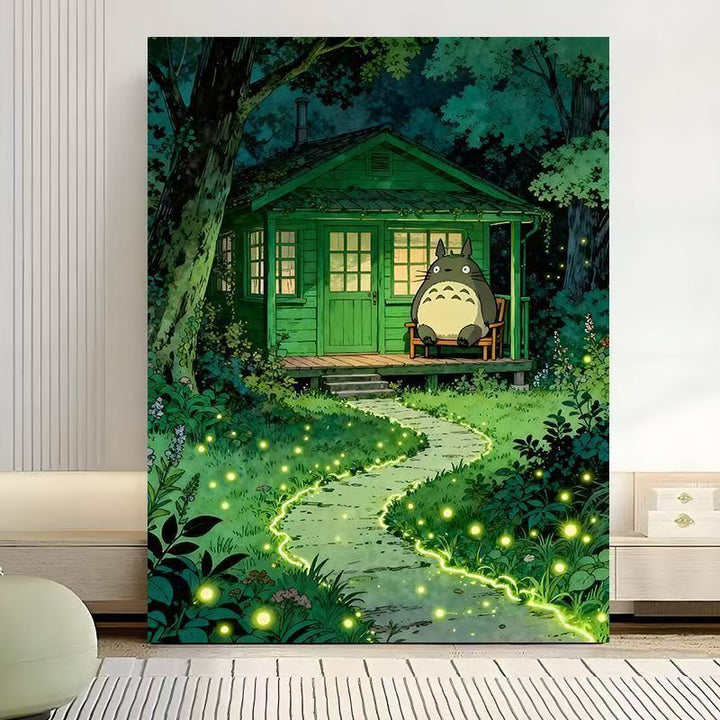 Enchanted Forest Scene Canvas Art Print Stornfield