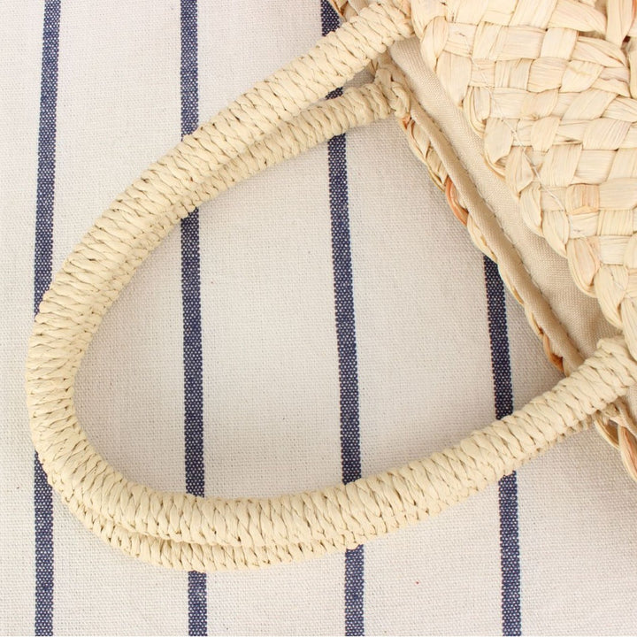 Braided Bast Tote Bag with Unusual Design Stornfield