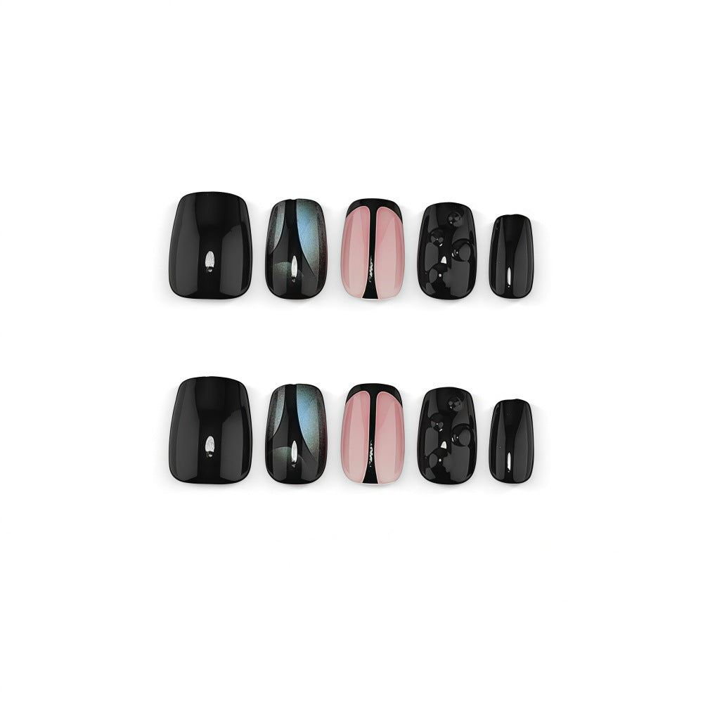 Artificial Nail Set with Elegant Geometric Designs Stornfield