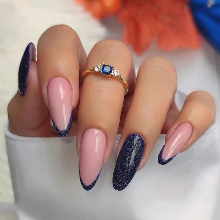 Artistic Heart-Accent Press-On Nail Set Stornfield