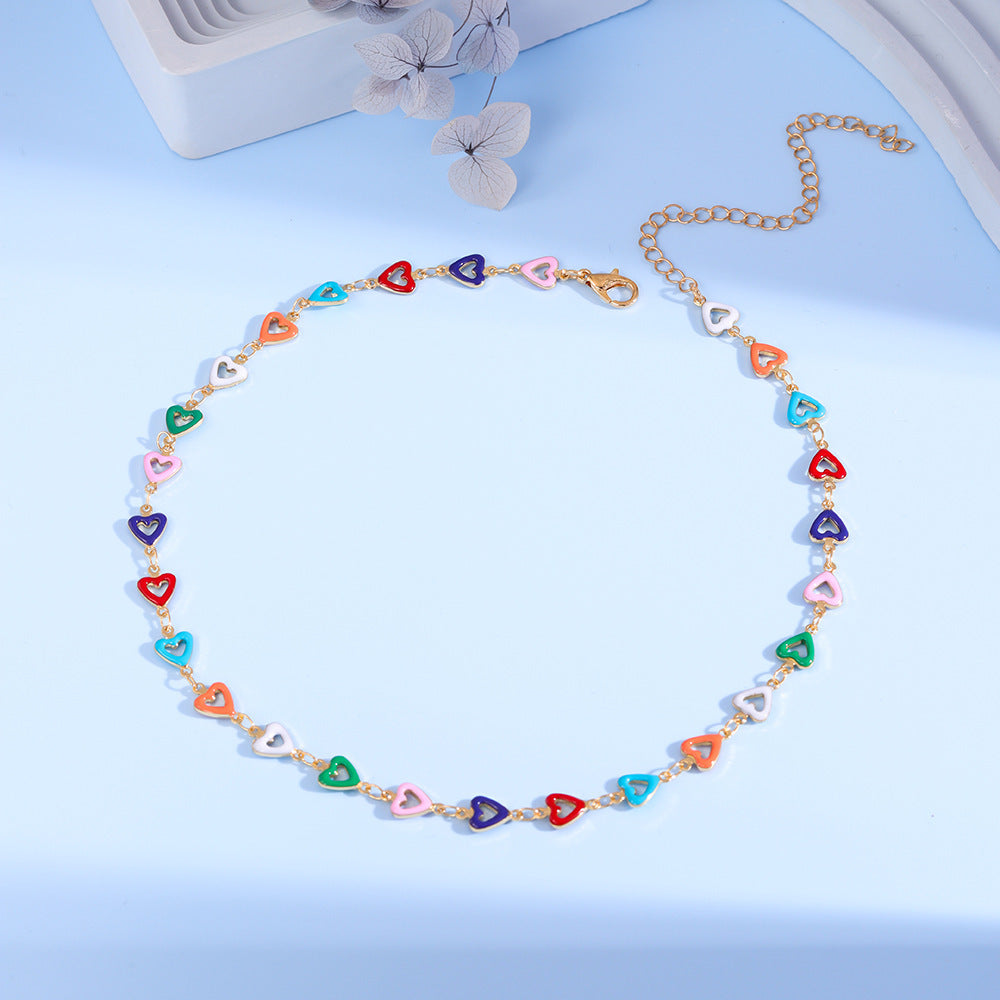 Colorful Heart Charm Anklet Stornfield