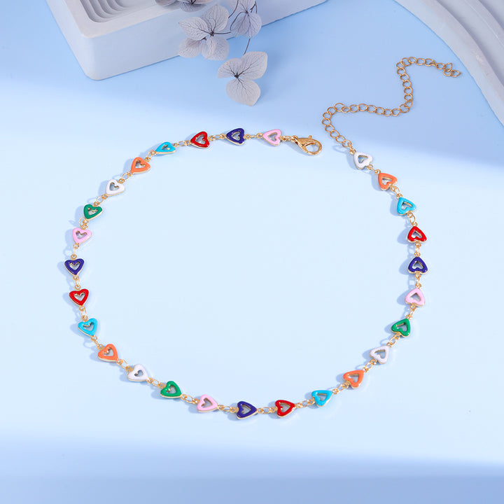 Colorful Heart Charm Anklet Stornfield