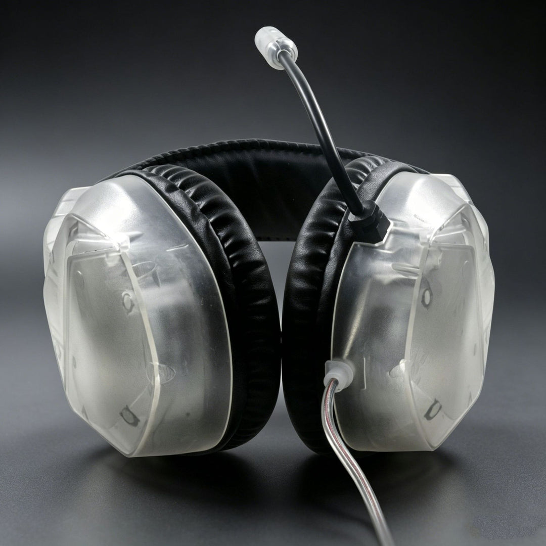 Clear Oversized Over-Ear Headphones Stornfield