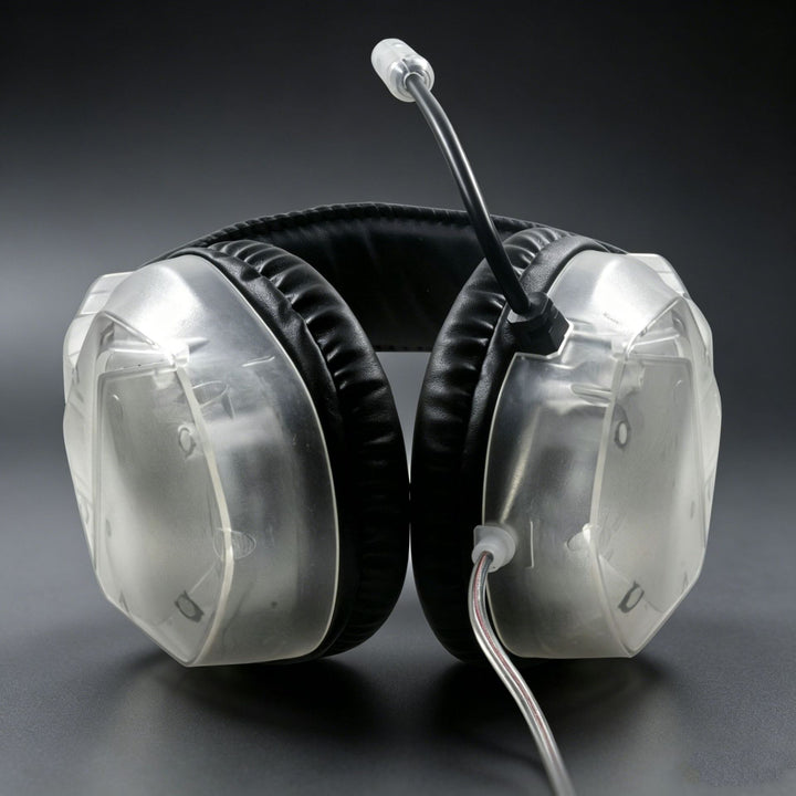 Clear Oversized Over-Ear Headphones Stornfield