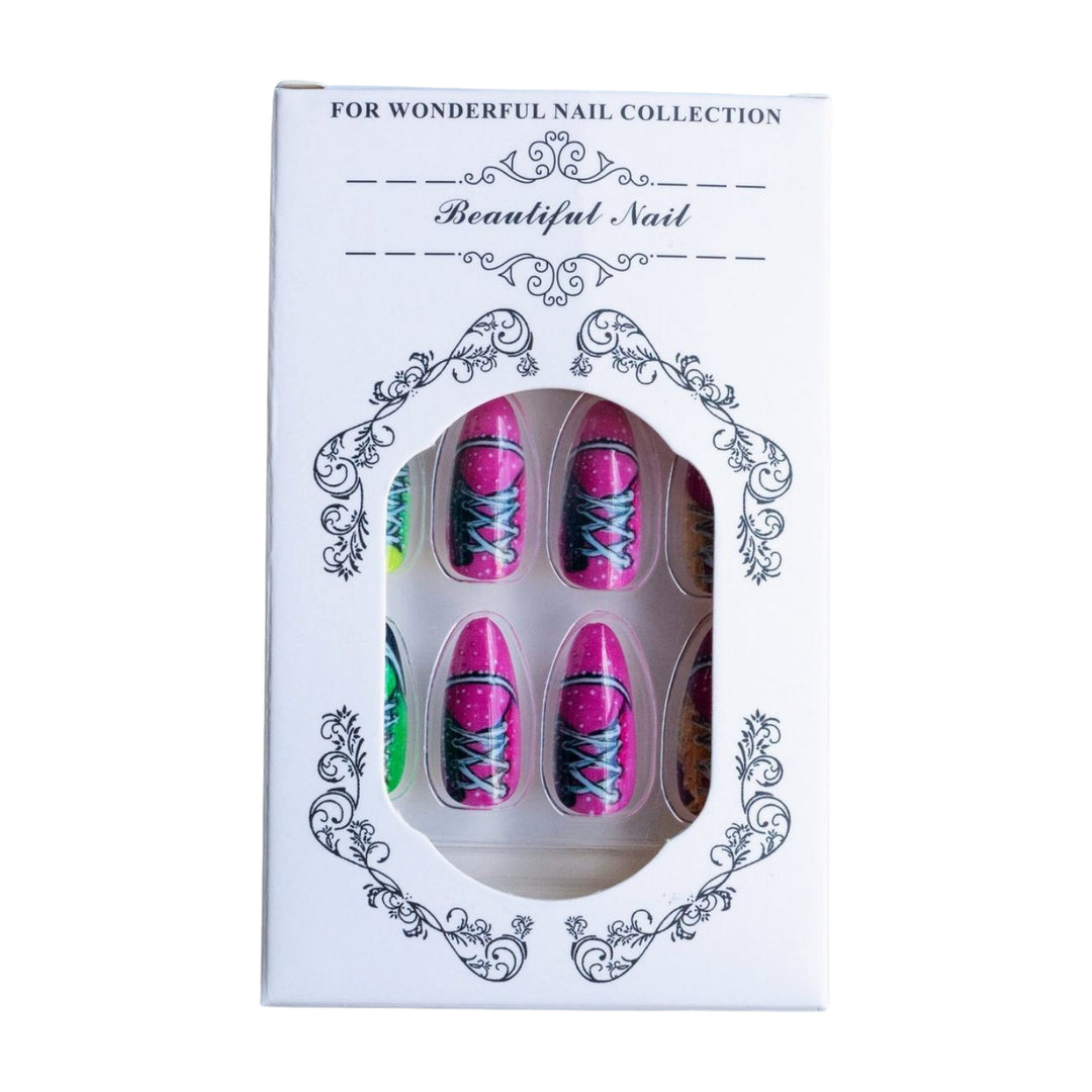 Playful Themed Press-On Nail Set Stornfield