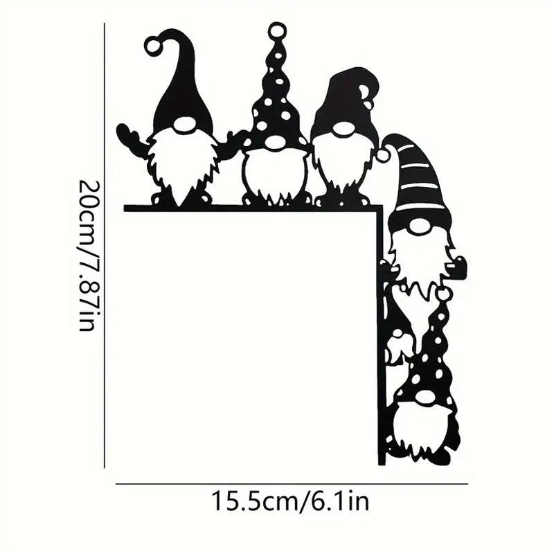Decorative wall shelf with Christmas gnomes Stornfield