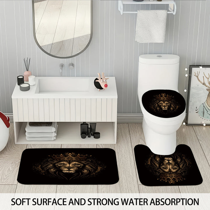 Digital Lion Themed Bathroom Set Stornfield