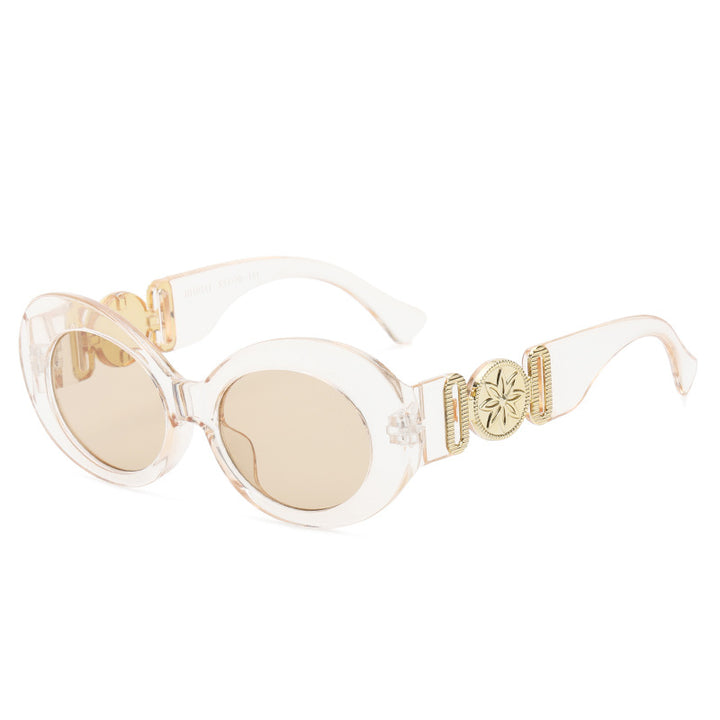 Ladies fashionable sunglasses with striking golden accents Stornfield