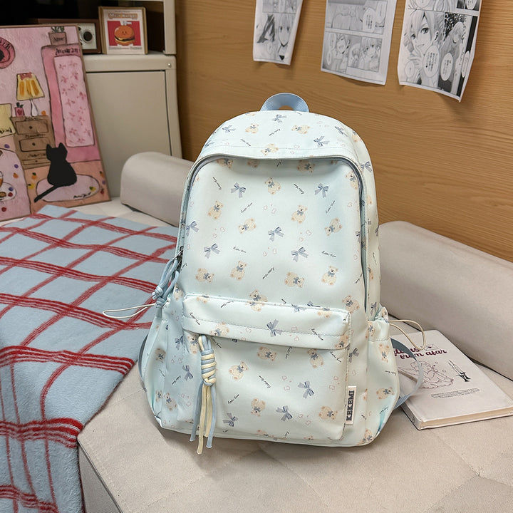 Charming Floral Print Backpack Stornfield