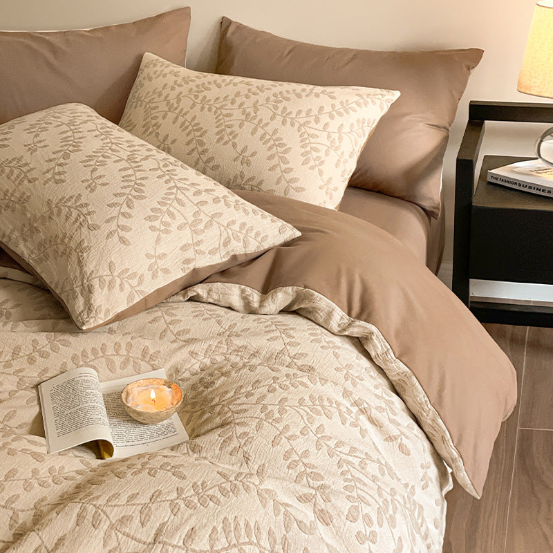 Soft Floral Print Bedding Set