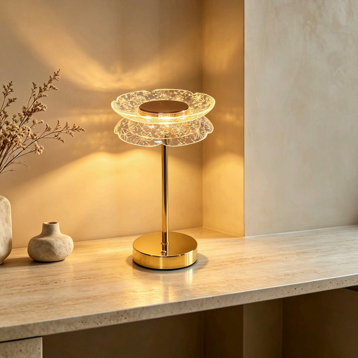 Artistic Glass Table Lamp
