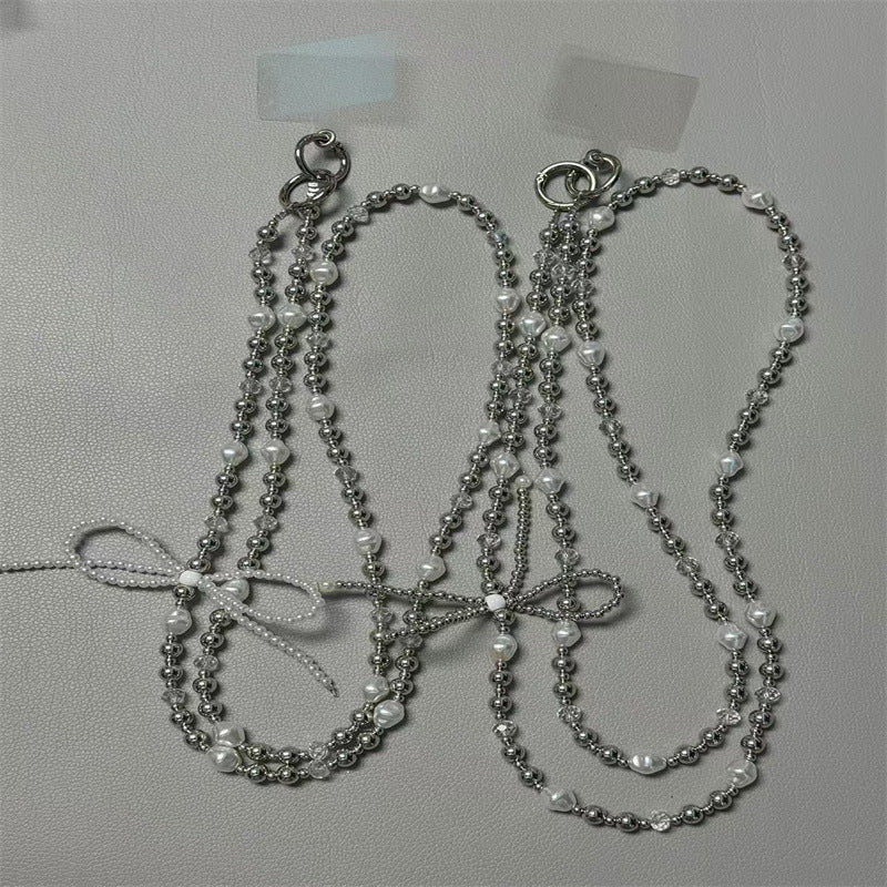 Elegant Pearl and Silver Beaded Necklace Stornfield