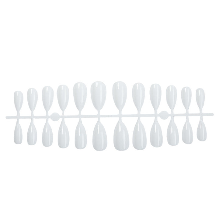 Glossy Almond-Shaped Press-On Nail Art Set