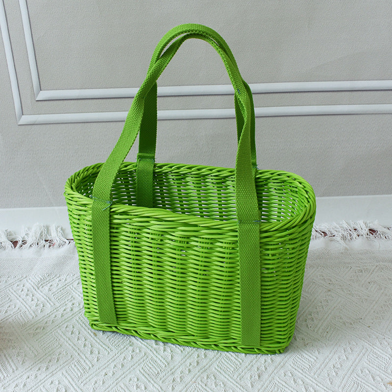 Stylish Woven Market Tote Stornfield