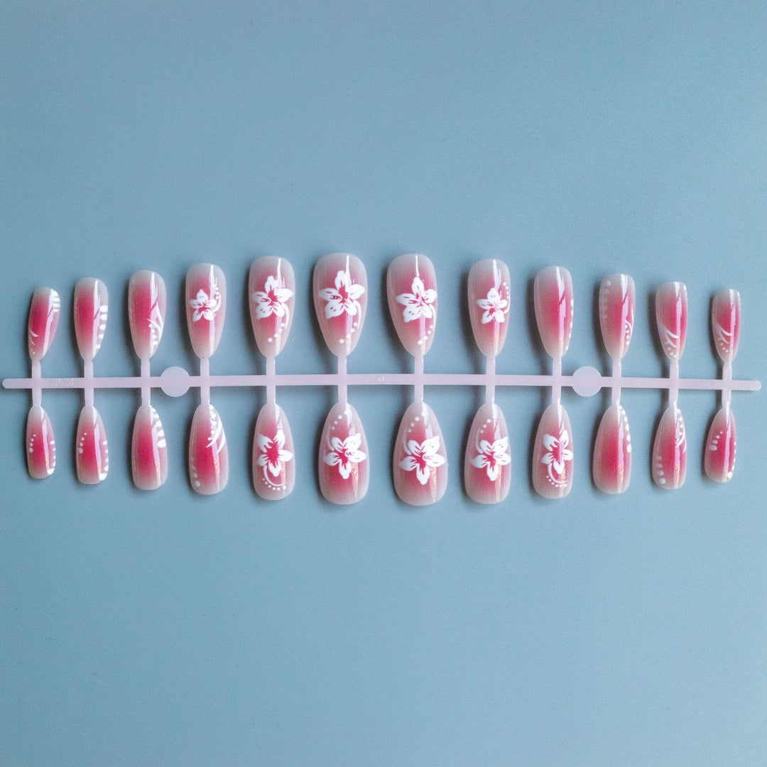 Premium Floral Gel Nail Art