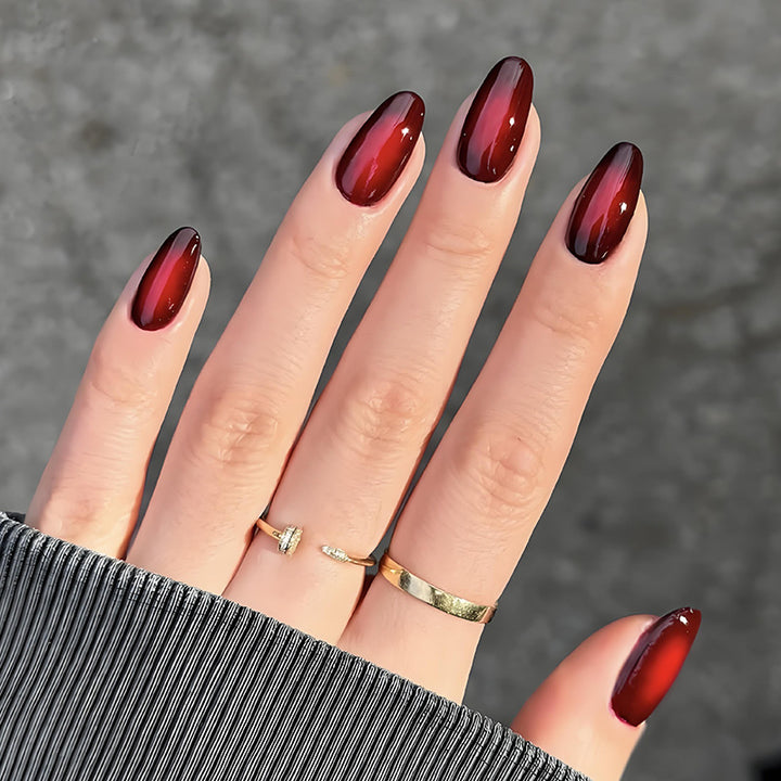 Acrylic nail set with glamorous gradient Stornfield