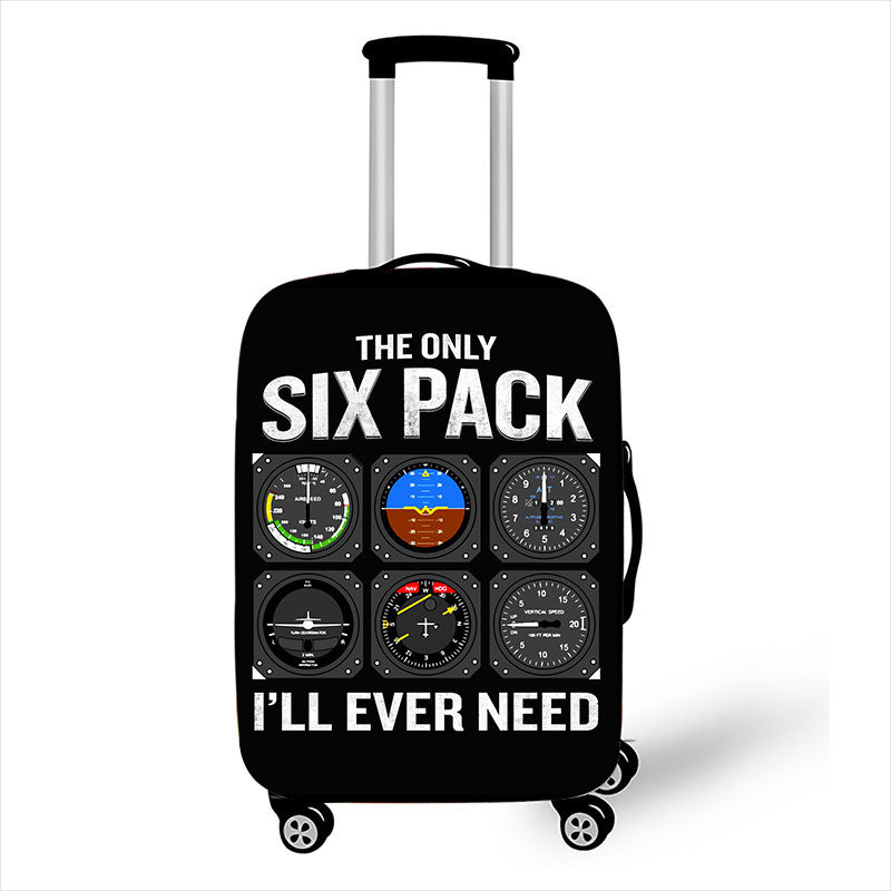 Men's hard-shell suitcase with exclusive airplane design Stornfield