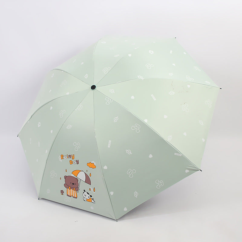 Women’s Folding Umbrella with Playful Animal Design Stornfield