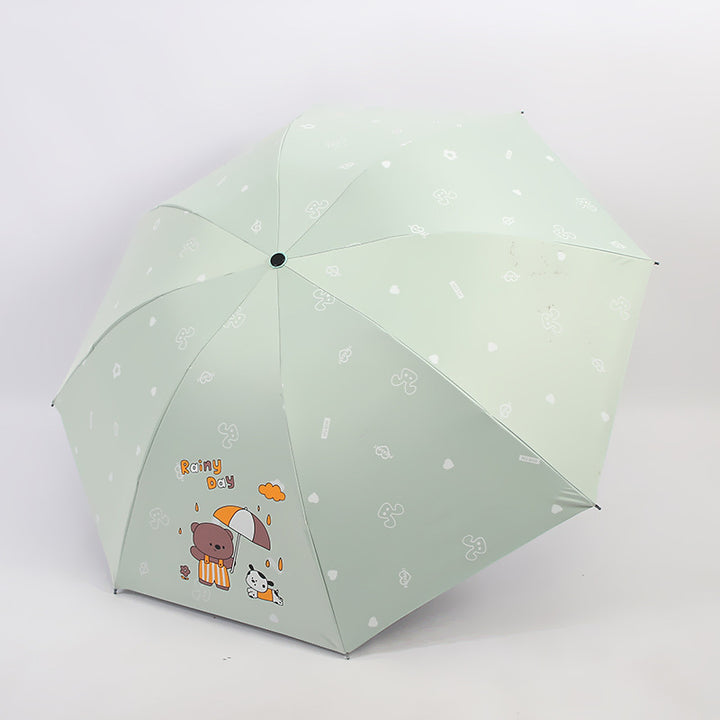 Women’s Folding Umbrella with Playful Animal Design Stornfield