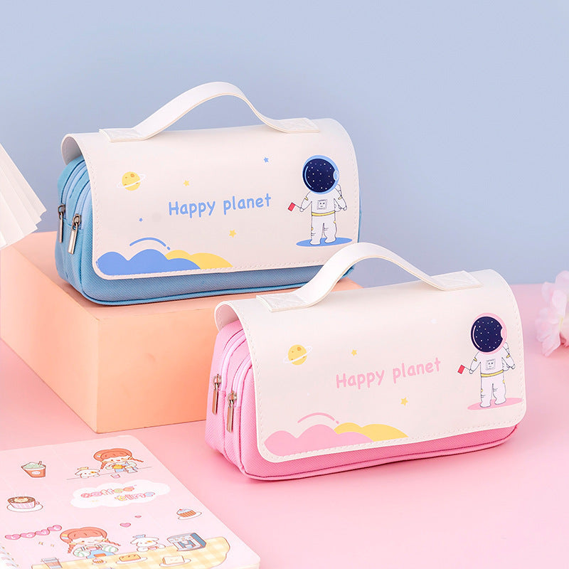 Stylish Astronaut-themed Pencil Case Stornfield