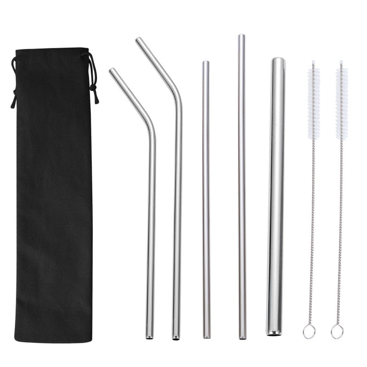 Stainless Steel Straw Set with Cleaning Brushes Stornfield