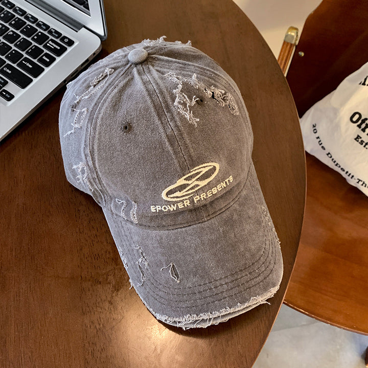Men's Distressed Denim Baseball Cap Stornfield 1784270624