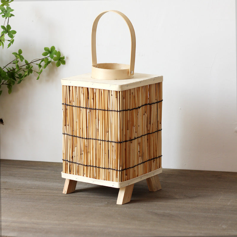 Stylish lantern made of natural materials Stornfield