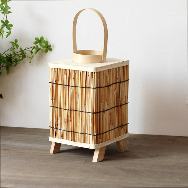 Stylish lantern made of natural materials Stornfield