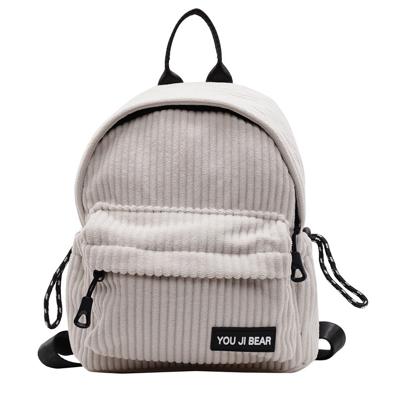 Corduroy Compact School Backpack Stornfield
