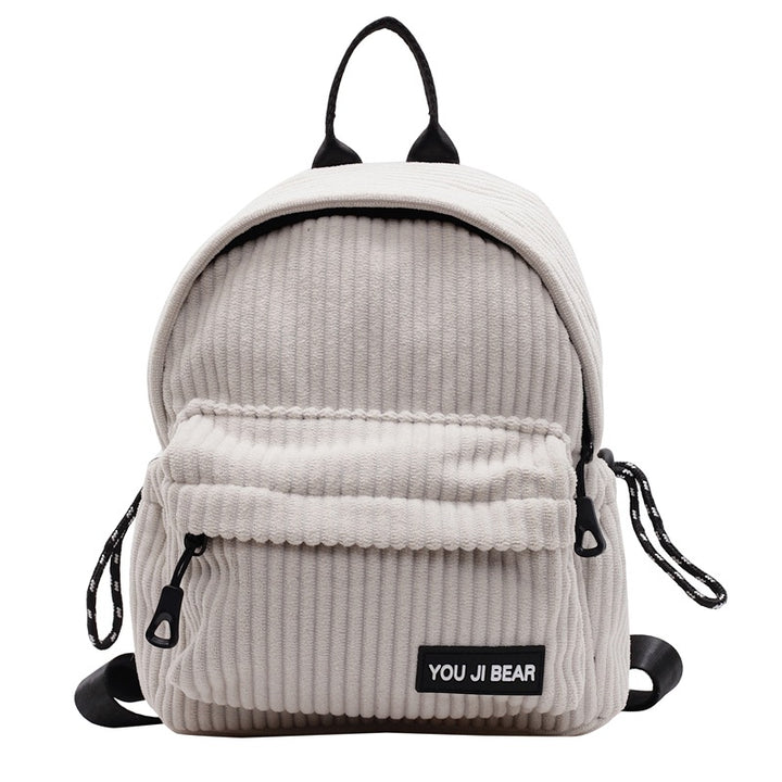 Corduroy Compact School Backpack Stornfield
