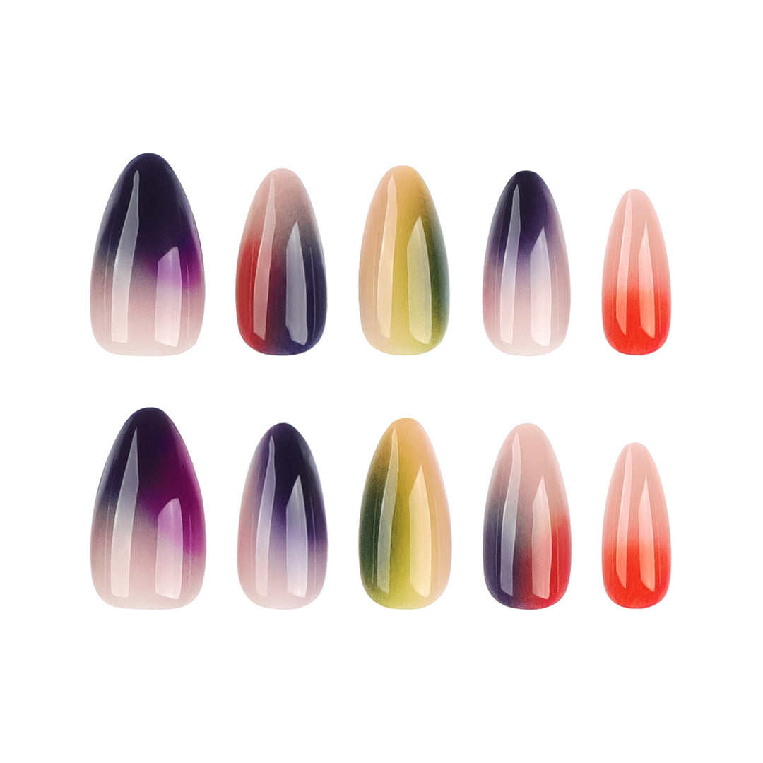Artificial nail art with elegant gradient Stornfield