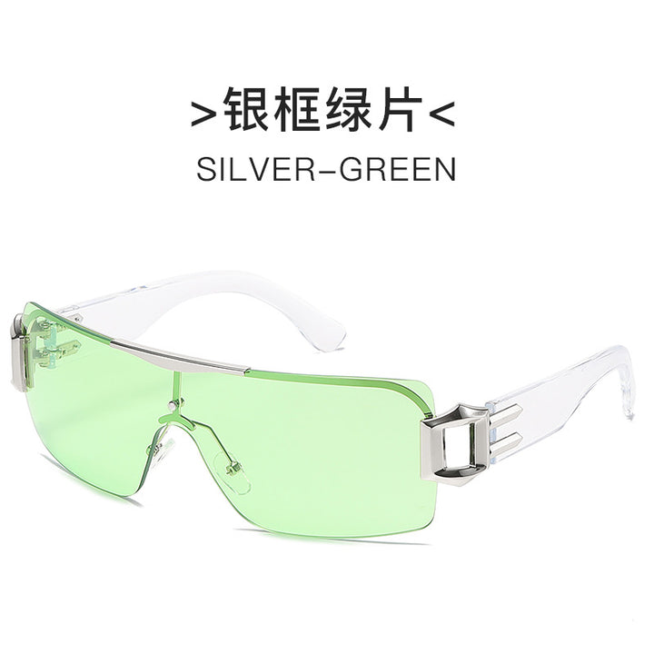 Women futuristic sunglasses with elegant transparent frame Stornfield