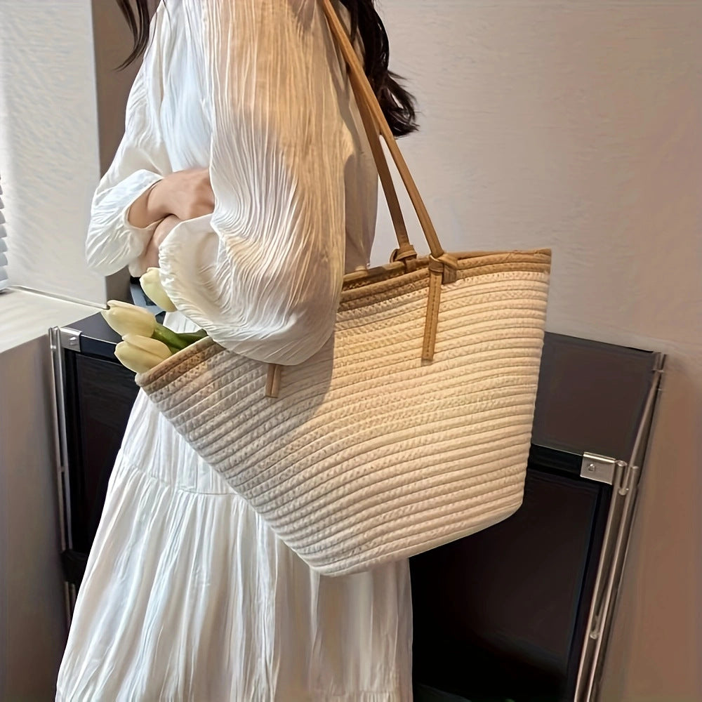 Beach bag with braided structure Stornfield