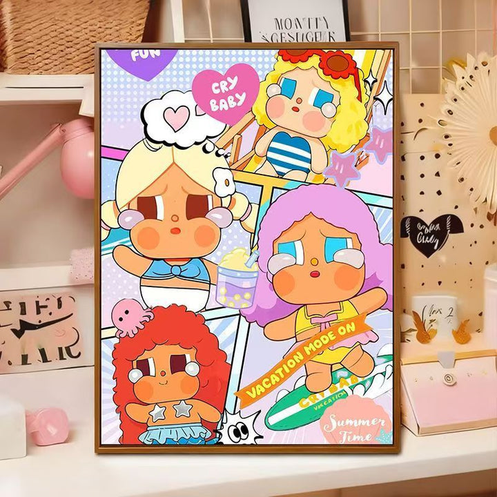 Playful Cartoon Illustration Wall Art Stornfield