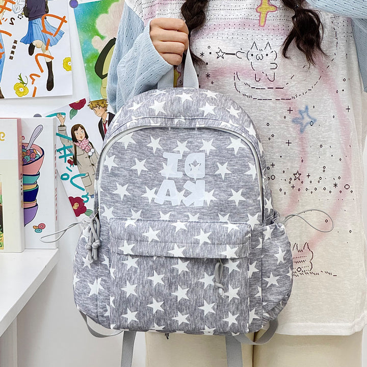 Stylish Star-Print School Backpack Stornfield
