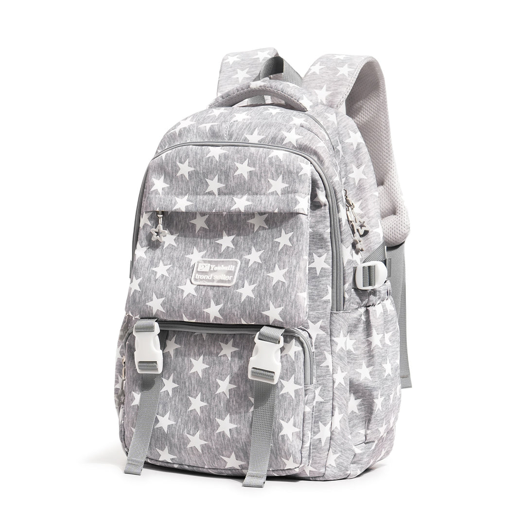 Stylish Star-Embellished Casual Backpack Stornfield