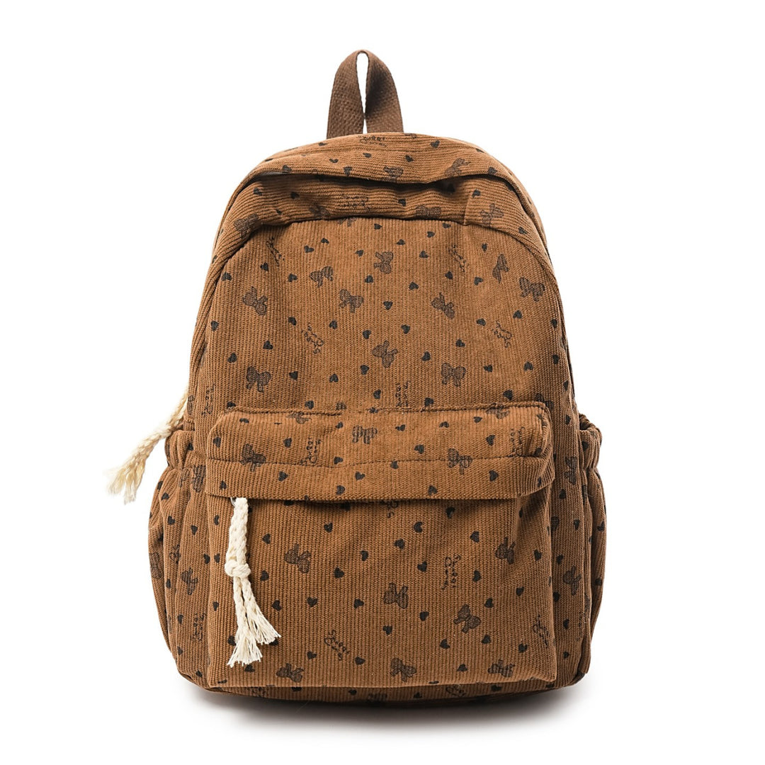 Backpack Made of High-Quality Cord with Playful Applications Stornfield