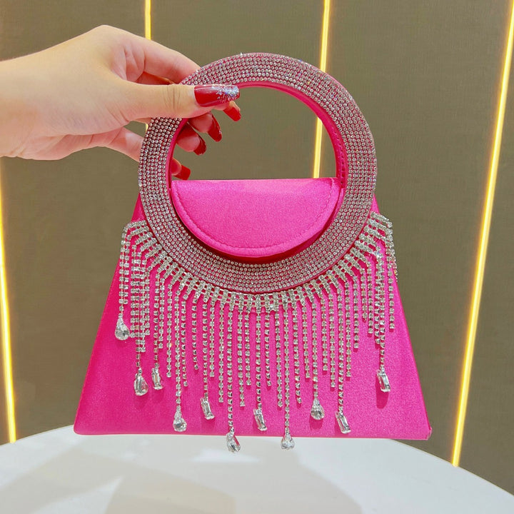 Crystal-Handled Evening Handbag