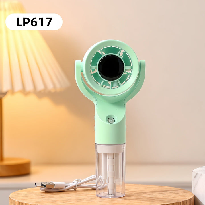 Women's Portable Mist Hand Fan with USB Connection Stornfield