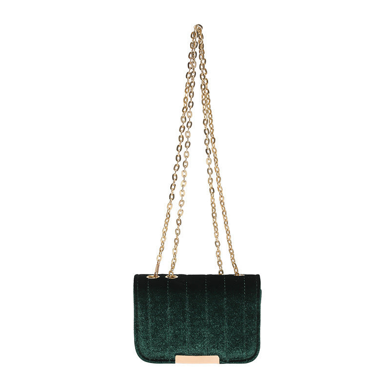Elegant Quilted Velvet Crossbody Bag Stornfield
