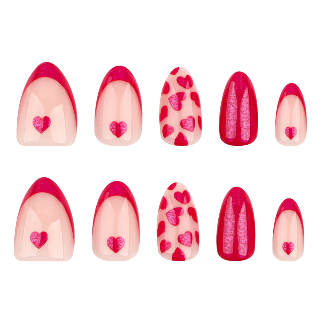 Artistic Cool Nail Art with Hearts Stornfield