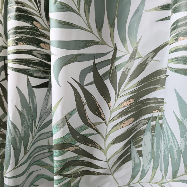 Tropical Leaf Design Shower Curtain Stornfield