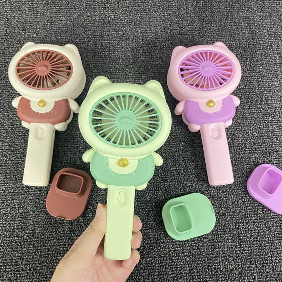 Unisex Portable Mini Hand Fan in Cute Cat Design Stornfield