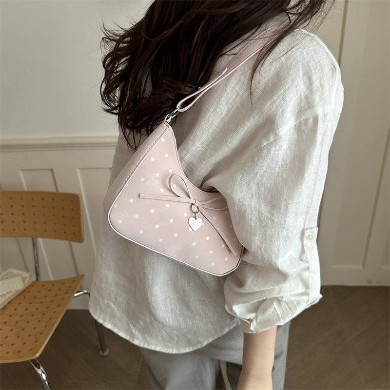 Charming Polka Dot Mini Shoulder Bag