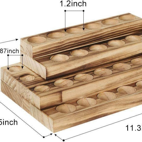 Wood stand for bottles and kitchen utensils Stornfield