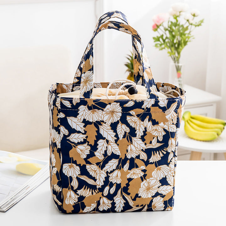 Insulated Tropical Print Lunch Bag