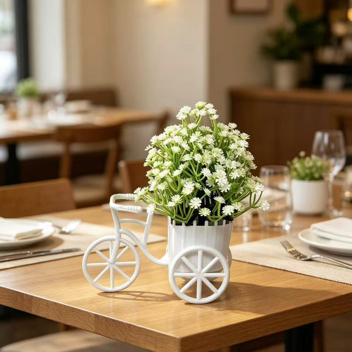 Decorative Bicycle-Shaped Plant Holder for Home Decor