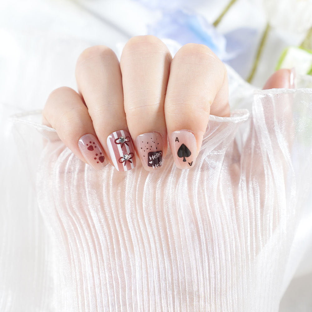 Playful Themed Press-On Nail Set Stornfield