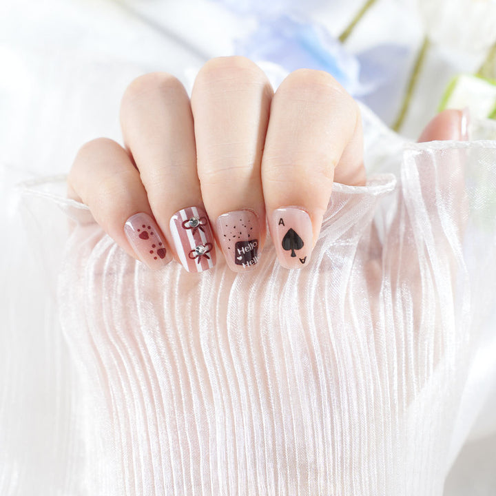 Playful Themed Press-On Nail Set Stornfield